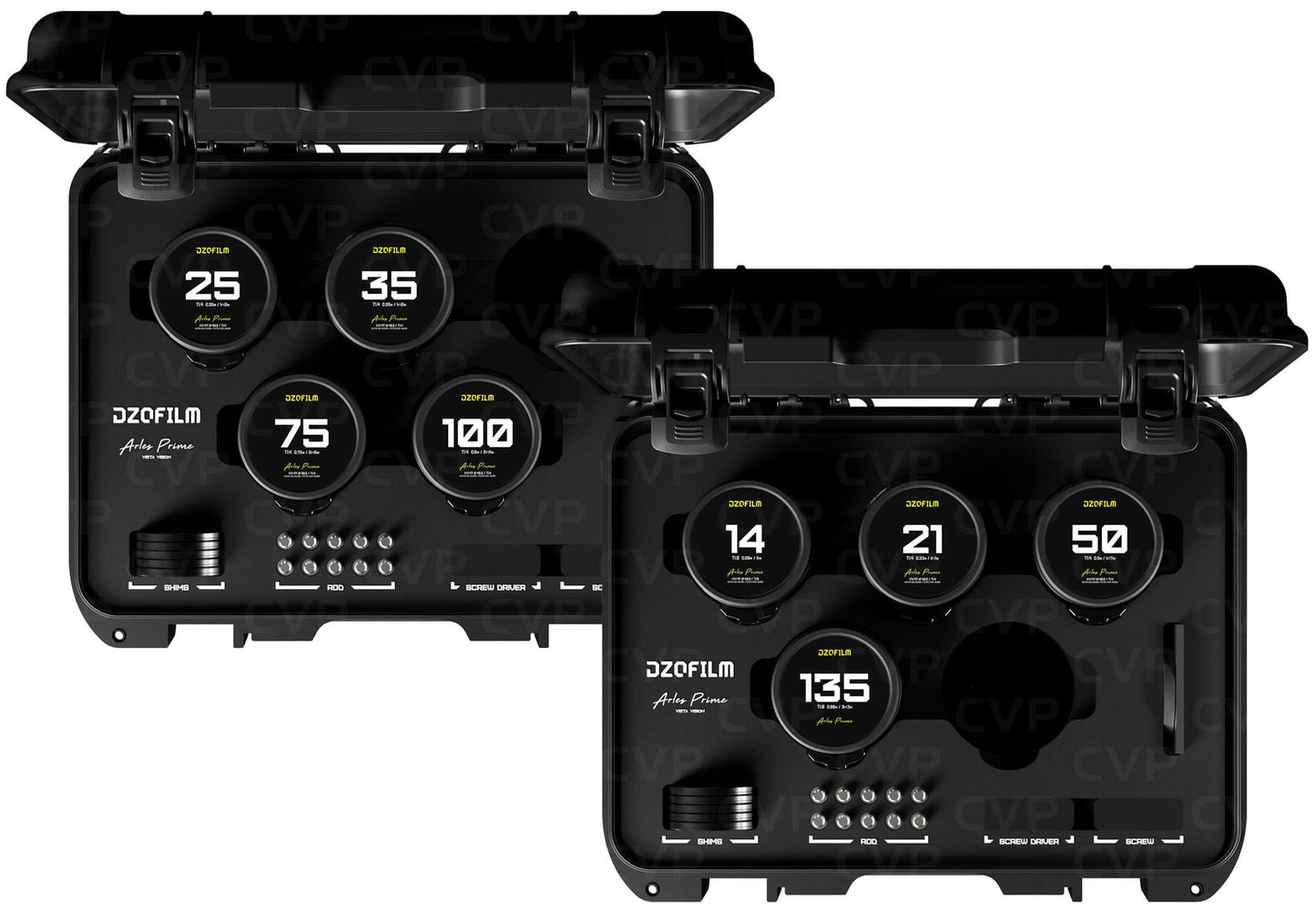 Arles Set 8: 14/21/25/35/50/75/100/135mm - feet