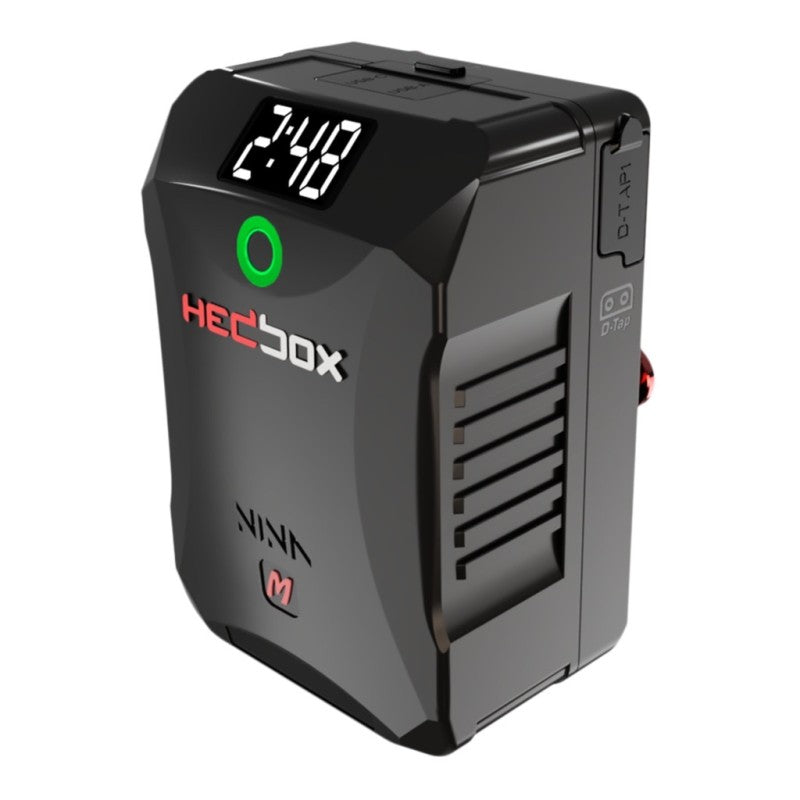 Hedbox Mini Li-Ion Battery Pack 6700mAh 2x D-Tap; 1x USB-A. 1x USB, OLED Display, IDR - Gold-Mount
