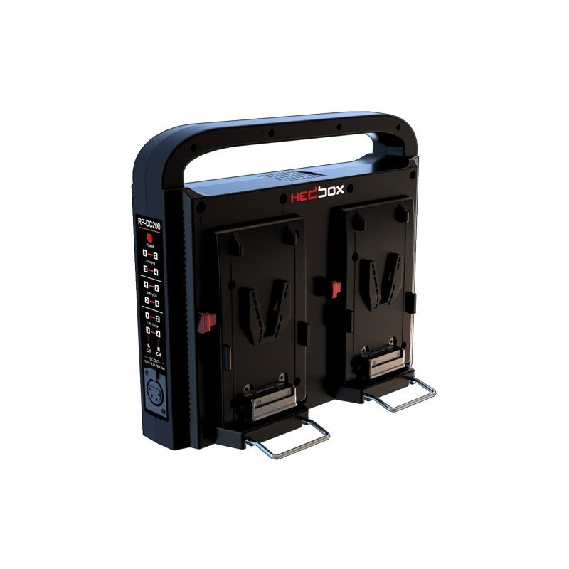 Hedbox Professional Quad Battery Charger - V Lock Mount