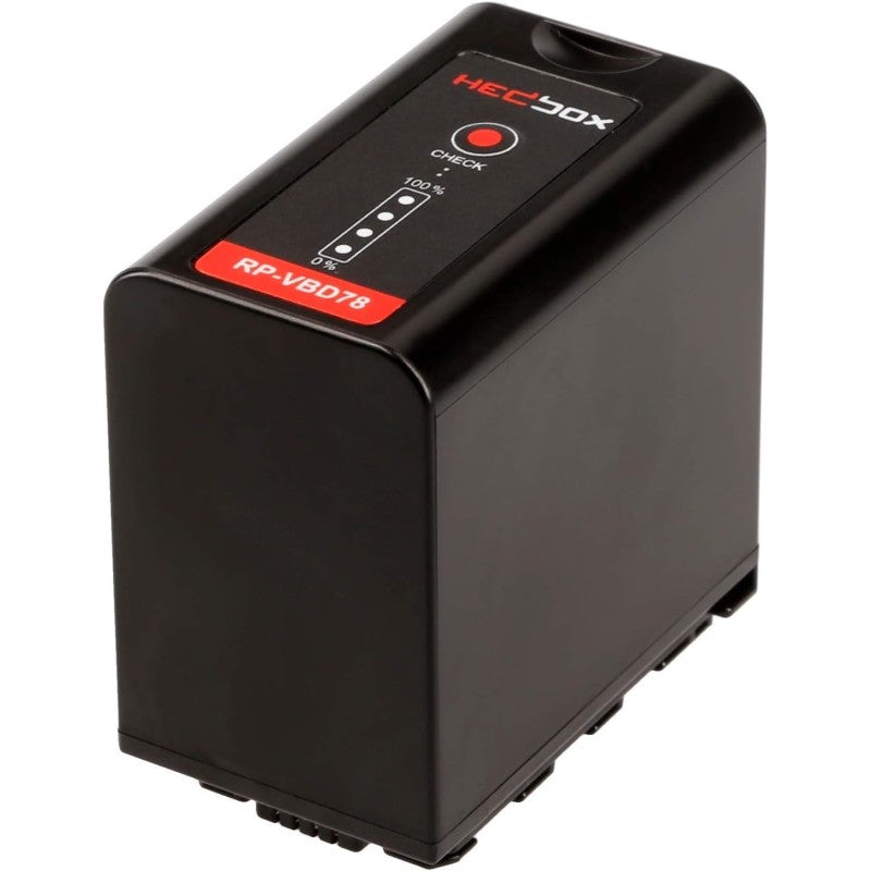 Hedbox Li-Ion Battery Pack for PANASONIC VBD 7.4V 7800mAh, 4-LED Power Meter