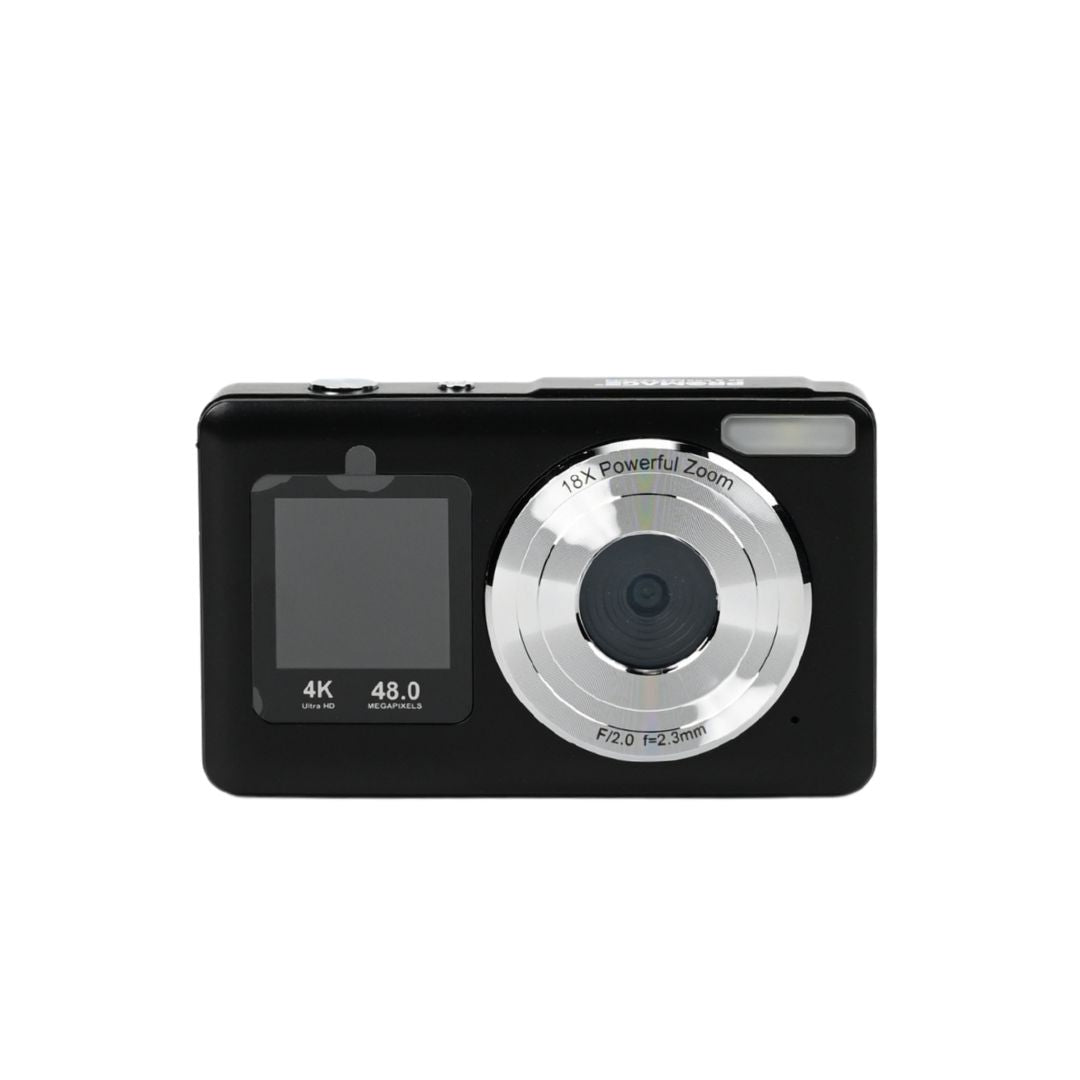 Fotocamera Digitale 4K Dual Screen nera - Modello PC-110