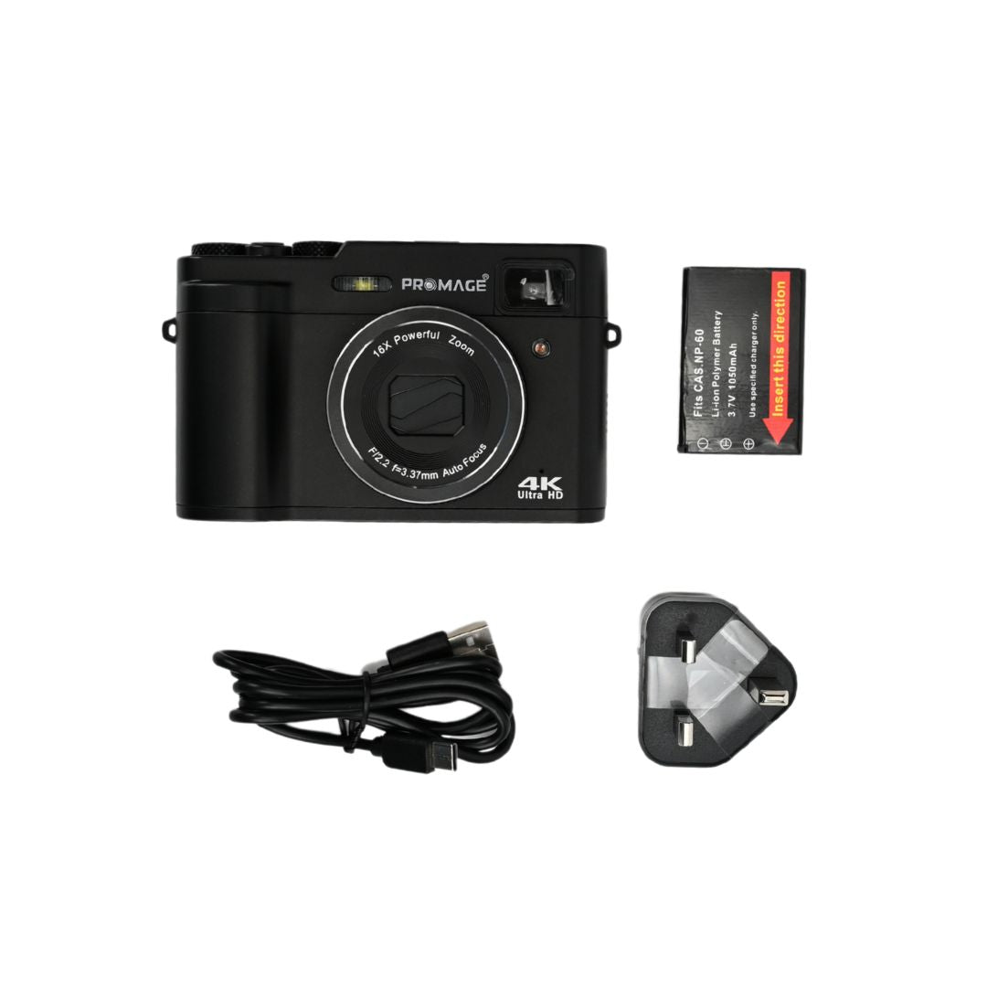 Fotocamera Digitale 4K Promage PC120 – 48MP, Autofocus