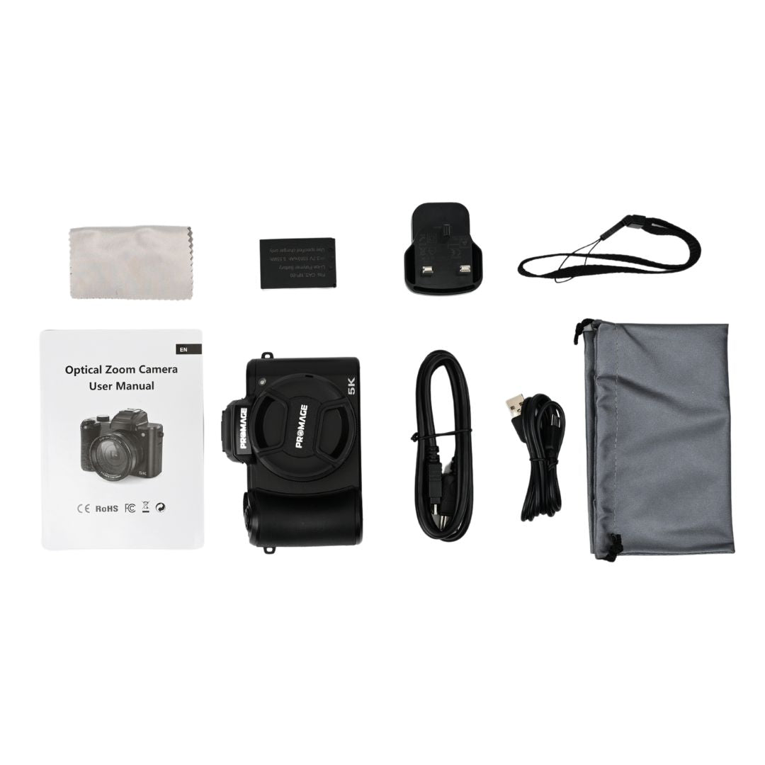 Fotocamera Digitale 4K Promage PC120 – 48MP, Autofocus