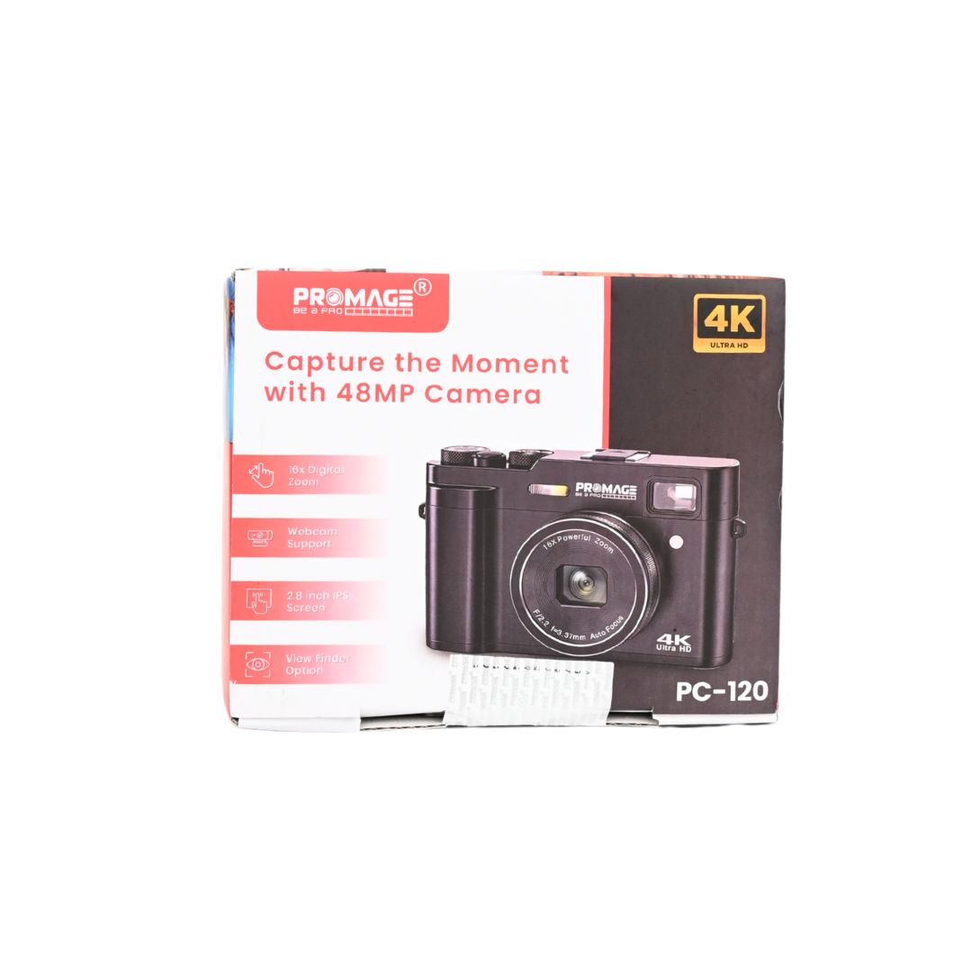 Fotocamera Digitale 4K Promage PC120 – 48MP, Autofocus