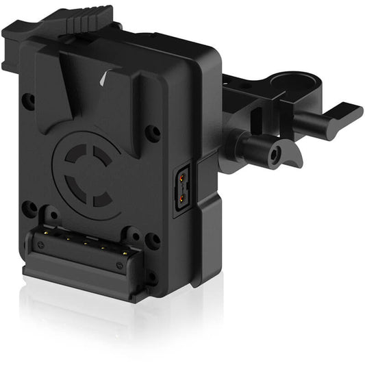 CoreSWX ( CXVM-15 ) 15mm Articulating Micro battery plate with slide function. Micro V-mount. Provides two ptap outputs
