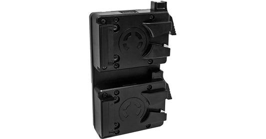 CoreSWX ( GP-TSMICRO ) V-mount Micro Hotswap plate. Mounts two Micro packs on one standard v-mount sized plate