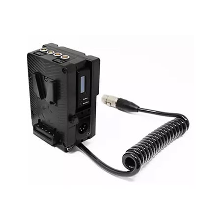 CoreSWX ( HLX-VEN-VP ) V-mount Power Management Control plate with V-mount backing for Sony Venice. 4p XLR Cable