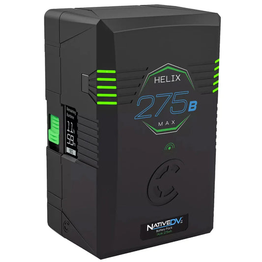 CoreSWX ( HLX-275MXB ) Helix275max, 14.4v/28.8v, 275wh ARRI B-mount compatible battery pack, LCD and w/ ptap and USB, 20A Max Load