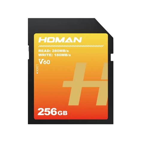 HOMAN UHS II SD Card（V60） 256GB