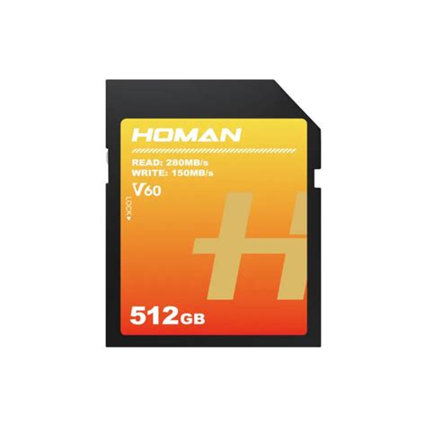 HOMAN UHS II SD Card (V60) 512GB