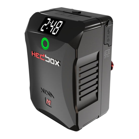 Hedbox Mini Li-Ion Battery Pack 6700mAh 2x D-Tap; 1x USB-A. 1x USB, OLED Display, IDR - Gold-Mount