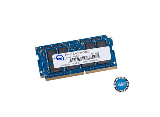 OWC 32.0GB (2x 16GB) 2400MHz DDR4 PC4-19200 SO-DIMM 260 Pin CL17 Memory Upg.