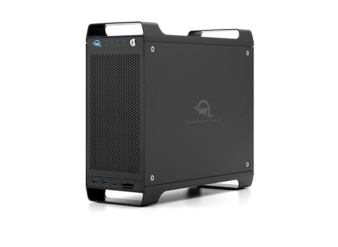 OWC 128.0TB ThunderBay Flex, flexible 8-bay Storage/Dock/PCIe Enclosure with 2x TB3 Ports Featuring SoftRAID XT. TB 3 cable incl.