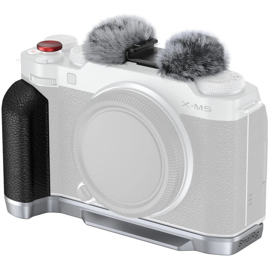 Plaque de montage en forme de L SmallRig avec poignée en silicone pour FUJIFILM X-M5 (argent) 4875