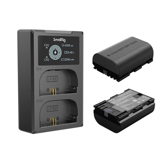 Kit de batterie et chargeur pour appareil photo SmallRig LP-E6NH 3821