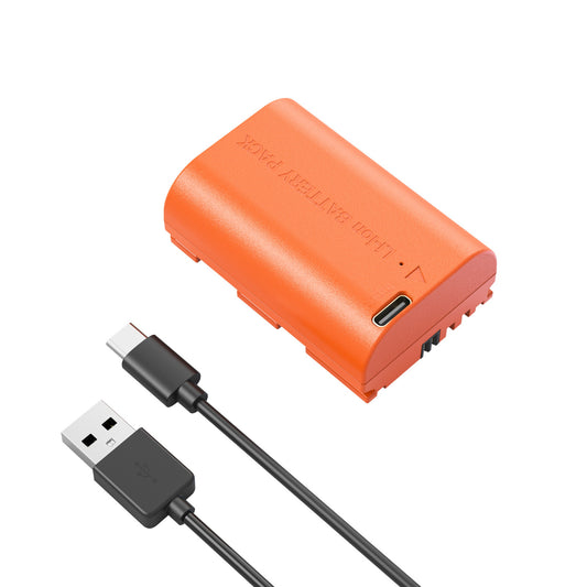 Batterie pour appareil photo rechargeable SmallRig LP-E6NH USB-C (Orange) 4968