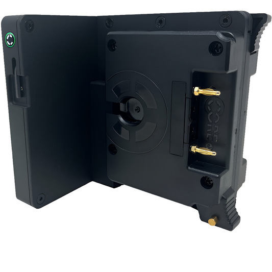 CoreSWX ( CXV-TS-VRAP ) RED V-Raptor Hotswap/sharkfin Adapter to mount two V-mount packs.