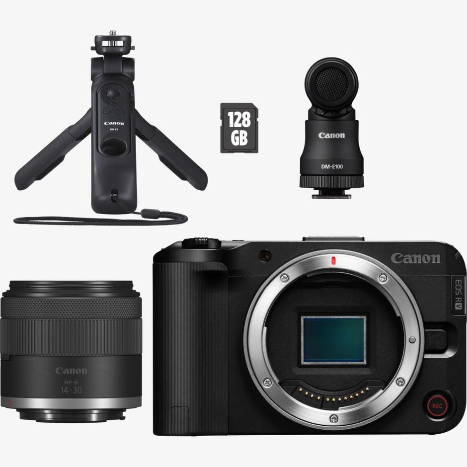 Content creator kit with Canon EOS R50 V mirrorless video camera