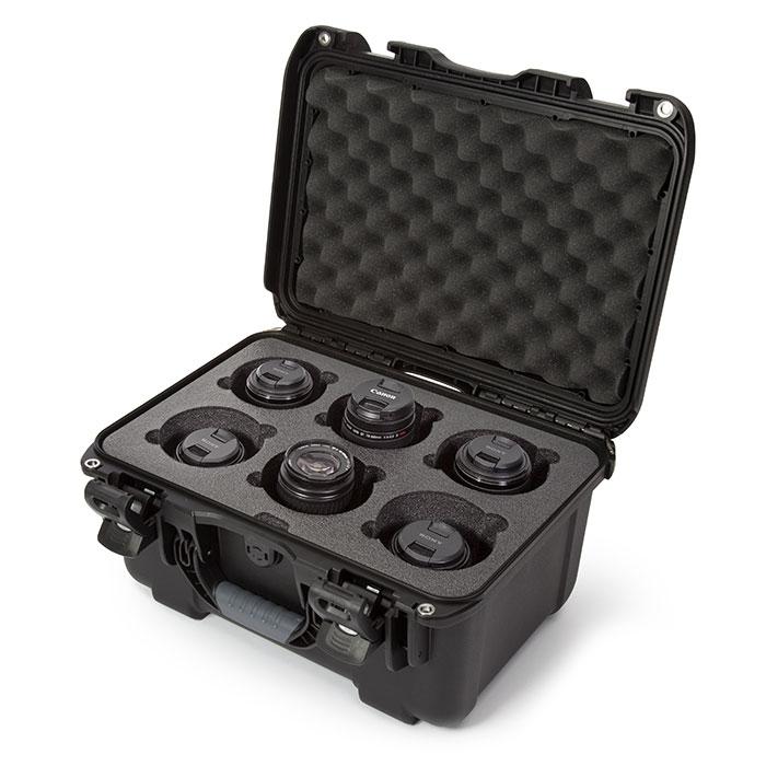 NANUK 918 w/foam for 6 Lens - Black